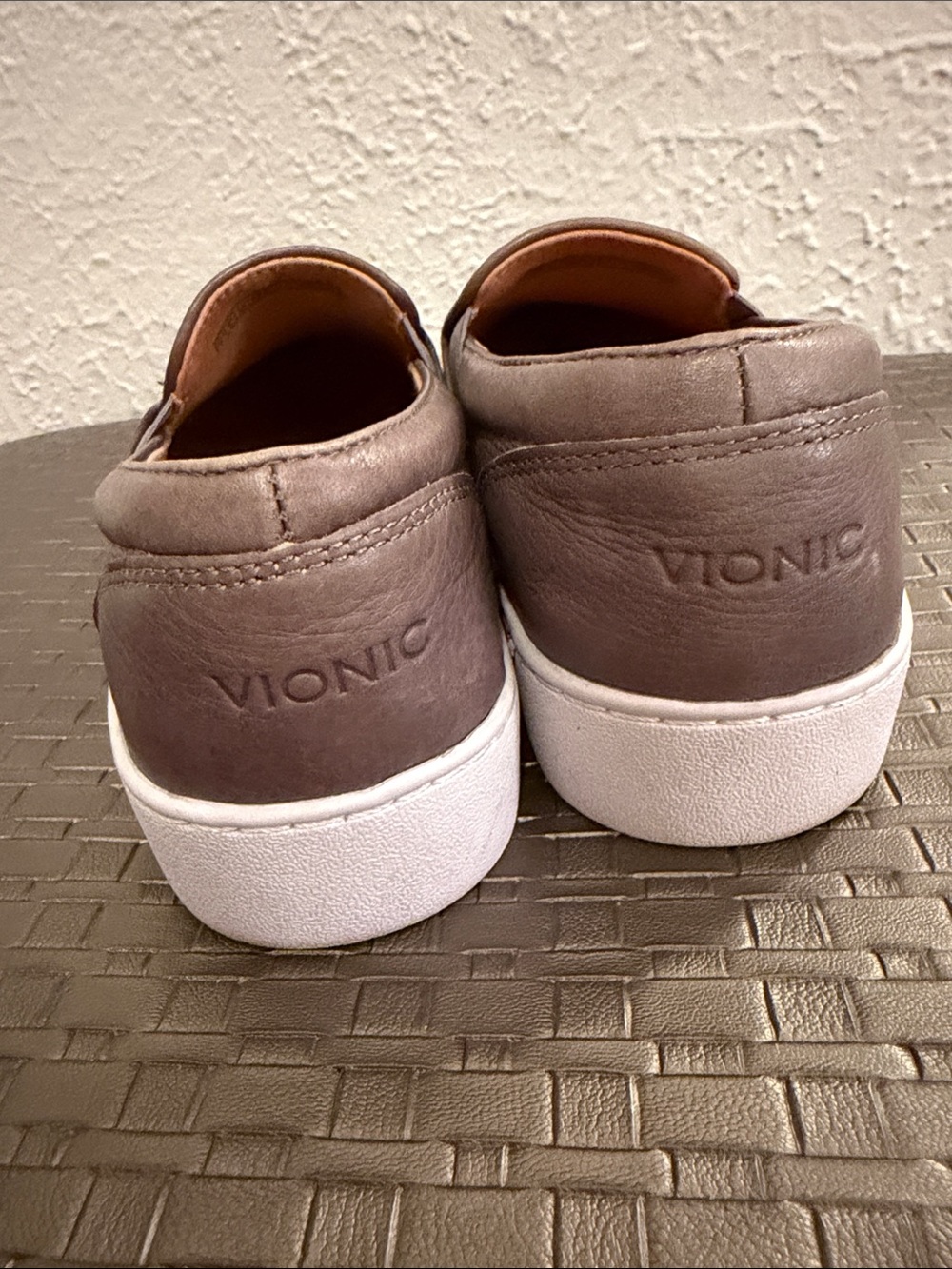 Vionic Women's Slip-On Sneakers in Taupe with White Sole - Picture 5 of 5